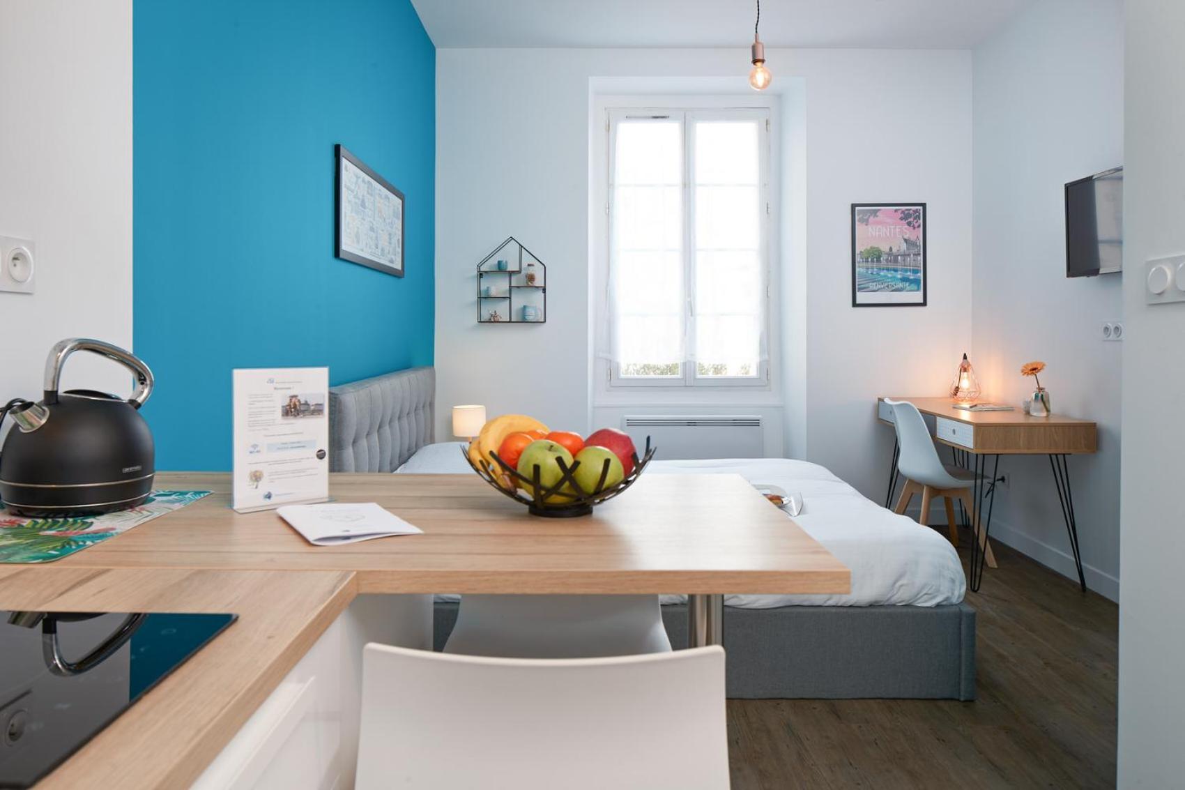 Le Bleu Nantais Apartment น็องต์ ภายนอก รูปภาพ